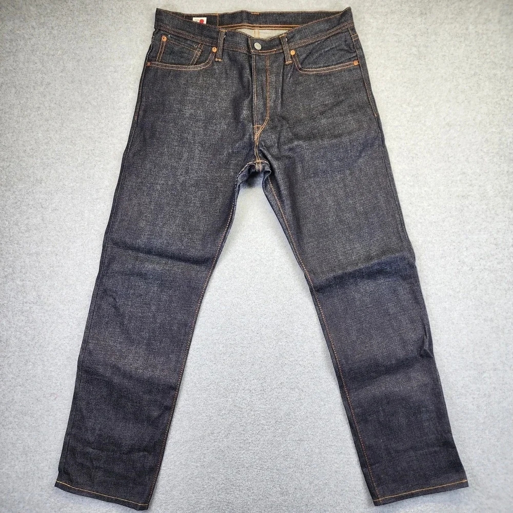 Edwin Mens 32x31 AKT03 Akita Straight Rainbow Selvedge 13.5oz Denim Jeans Japan
